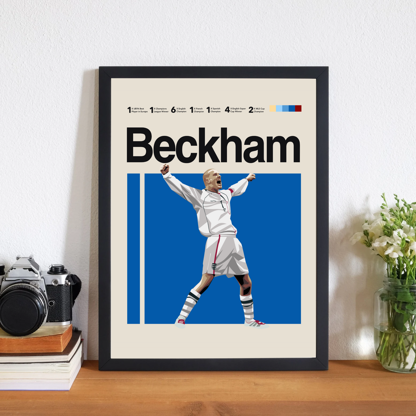 David Beckham Classic Matte Poster