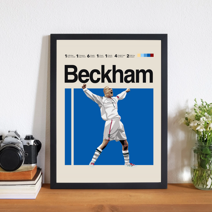 David Beckham Classic Matte Poster