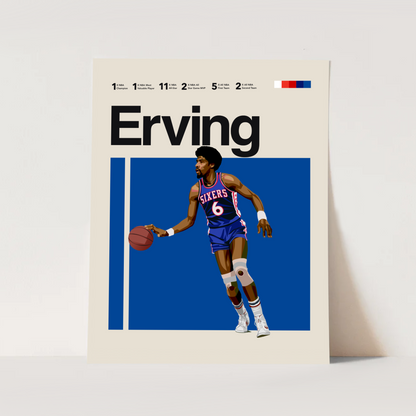 JULIUS ERVING POSTER